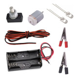 Set Circuito Eléctrico Escolar Led Y Motor 8pzs