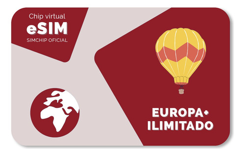 Esim Europa Premium +40 Países - Ilimitado - 30 Dias