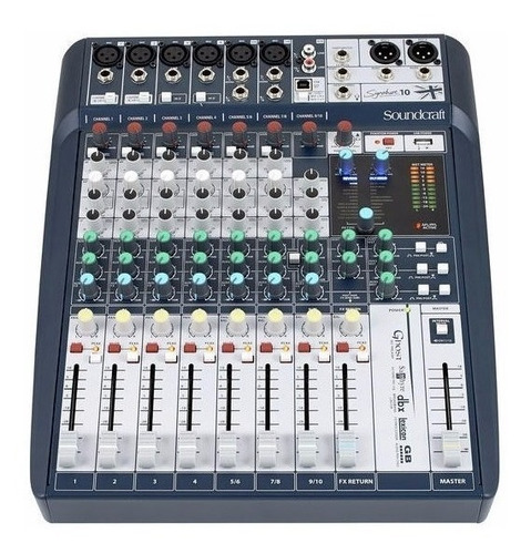 Mesa De Som Soundcraft Signature 10 Canais Usb