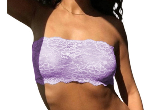 Corpiño Bandeau Encaje Puntilla Rackey 703