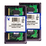 Memória Kingston Ddr4 4gb 2666 Mhz Notebook Kit C/20 Unid