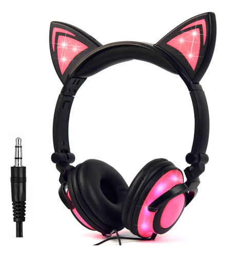 Auriculares Para Niños Con Orejas De Gato, Auriculares Car.