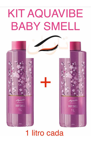 Kit C 2: Colônias Avon Aquavibe Baby Smell - 1 Litro Cada