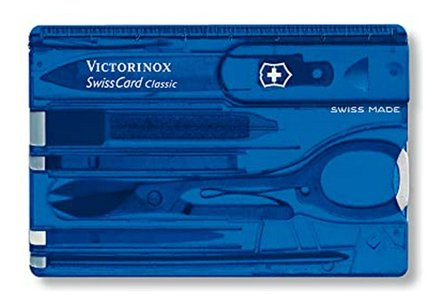 Victorinox Swisscard Azul Transparente