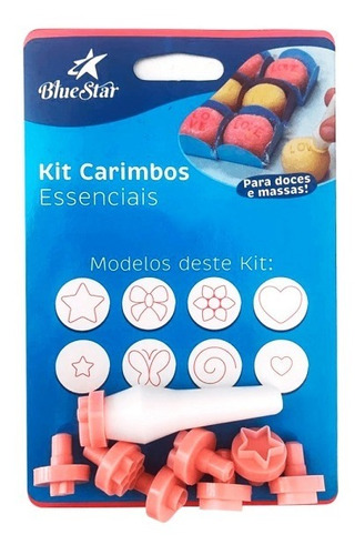 Kit Carimbos Para Brigadeiro Doces Laço Coração Estrela Flor