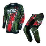 Conjunto Motocross O´neal Element Mx Jersey + Pant Vandal 