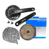 Kit Shimano Altus 8v Pedivela Cassete 11/40d Corrente Hg40