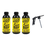 3 Lts Super Body Negro Base Agua + Pistola Aplicacion Oferta