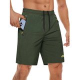 Pantalones Cortos Deportivos Con Bolsillos Para Hombre  Pant