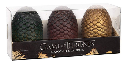 Velas De Game Of Thrones: 3 Huevos De Dragon (6,3 Cm) 