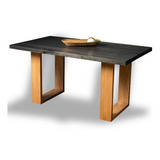 Mesa Comedor Madera Modelo Industrial Para 6 Personas