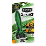 Schick Xtreme 3 Sensible Peaux Sensibles Razors 4 Ea (paquet
