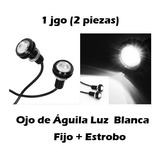 Ojo De Aguila Led Blanco Fijo Y Estrobo (par- 2 Piezas)
