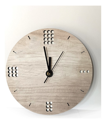 Reloj De Pared De Madera Analógico Diseño Oslo 30x30