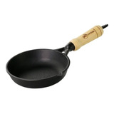 Frigideira Egg Pan 15,8 Cm Com Cabo Madeira Santana