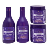 Kits Matizador Platinum Maycrene - Sh + Cond + 2 Mascaras