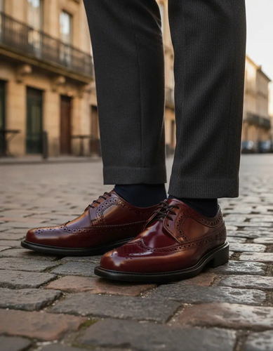 Zapatos De Hombre Bostoniano Piel Clasico Vogatti | Meses sin interés