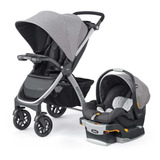 Cochecito De Paseo Chicco Bravo Duo Travel System Parker Con Chasis Color Gris