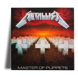 Placa Decorativa Starnerd Metallica Master Of Puppets 15x15 De Cerâmica Com Desenho Metallica Master Of Puppets 15cm De Largura X 15cm De Altura X 15cm De Diâmetro