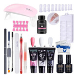 17pcs Poli Gel Set De Esmaltes De Uñas Uva Gel Art Kit