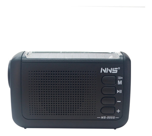 Radio Portátil Usb Bluetooh Am Fm Linterna Tws Solar 555s