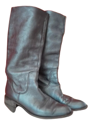 Botas Sarkany Talle 37 Azul Metalizado 