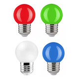 Pack X 10u Lampara Foco Led Gota 1w Color Ideal Guirnalda