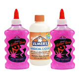 Pegamento Elmers Para Hacer Slime 2 Botellas Pink+ Activador