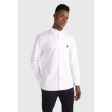 Camisa Regular Fit Monogram Blanco Tommy Hilfiger