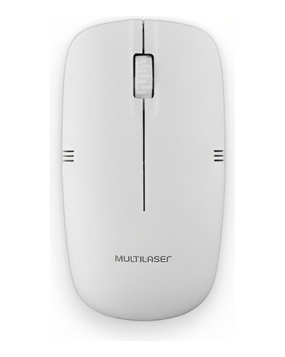 Mouse Sem Fio Multilaser Branco Slim Office 1200dpi