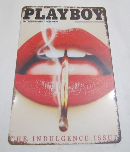 Poster Anuncio Cartel Playboy Labios Decoracion Taller Casa