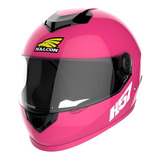 Casco Para Moto Integral Halcon H57  Rosa Talle Xl 