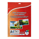 Papel Fotográfico Adesivo Premium A4 Glossy 115g  100 Folhas