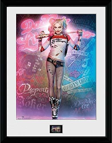 Dc Comics  Suicide Squad, Harley Quinn Stand Enmarcada Impre