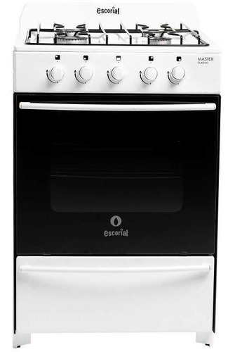 Cocina Escorial Master Gas Natural 4 Hornallas Blanca Lh