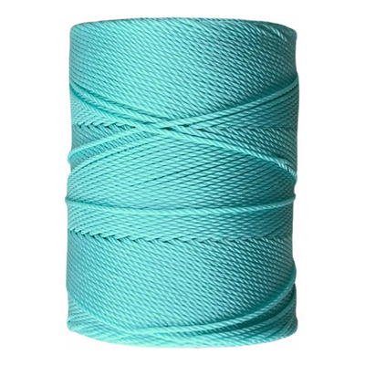 Hilo Piola Boho Almendra Macrame Satinada 170m Calibre 18 Color Aqua | Meses sin interés
