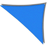 Toldo Vela Decorativa Triangular Azul 90% 3m X 4m X 4.9m