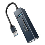 Multicargador Hub Adaptador Usb 3.0 Lector Memoria Sd Tf Pc