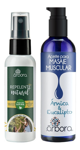Kit Repelente Moscos Natural + Aceite Muscular Aromaterapia