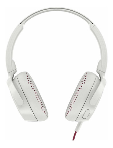 Audífonos Inalámbricos Skullcandy Riff White Y Crimson Con Luz Led