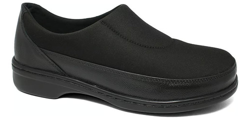 Zapato Diabético Cuero Legítimo/neopreno 51403pre