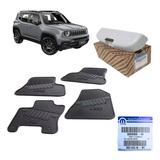 Kit Tapete Borracha + Porta Óculos Jeep Renegade T270 2022