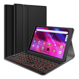 Funda Con Teclado 7 Colores Para Lenovo Tab M10 Plus 3a