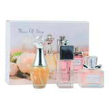 Set Mini Fragancia Corporal Perfume Mujer Dama Locion Regalo