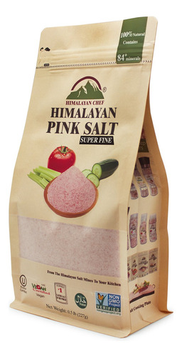 Himalayan Chef Grano Fino De Sal Rosa, 8 Onzas