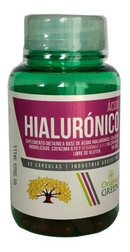 Acido Hialuronico Colageno Hidrolizado 30c Original Green Dw