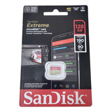 Cartão De Memória Sandisk Extreme 128gb 4k V30 A2 Original