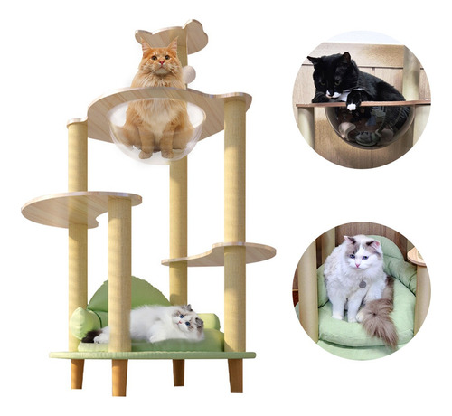 Torre De Árbol Rascador Para Gatos Con Sofá Para Gatos 