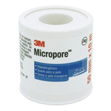 Micropore 5cm X 10m Branca C/capa Pct C/ 6 Unid - 3m