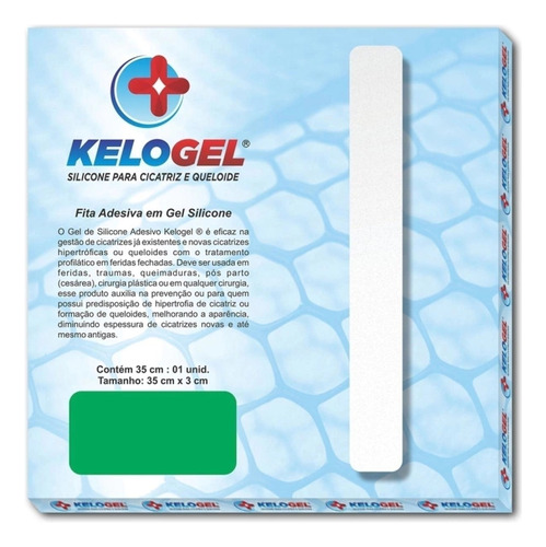 Kelogel Fita Silicone Adesiva Em Gel Cicatriz - 1un 35x3 Cm